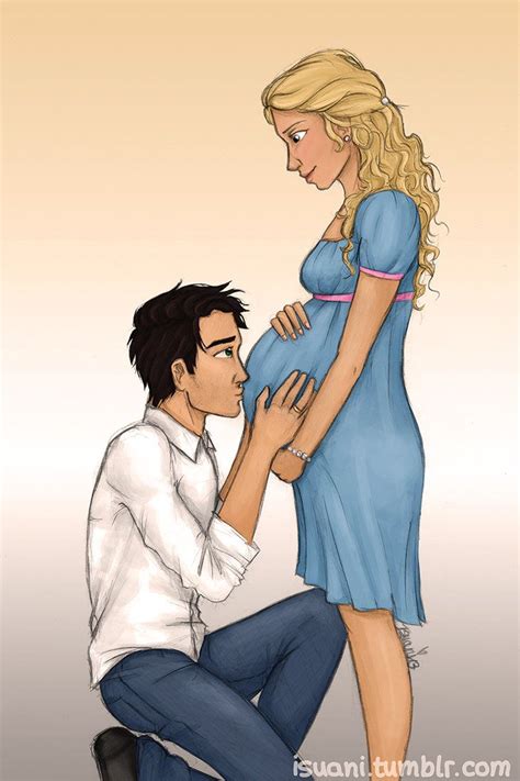 Percy and Annabeth are leaning against the railing, looking out over the sea. . Annabeth is pregnant at 16 fanfiction